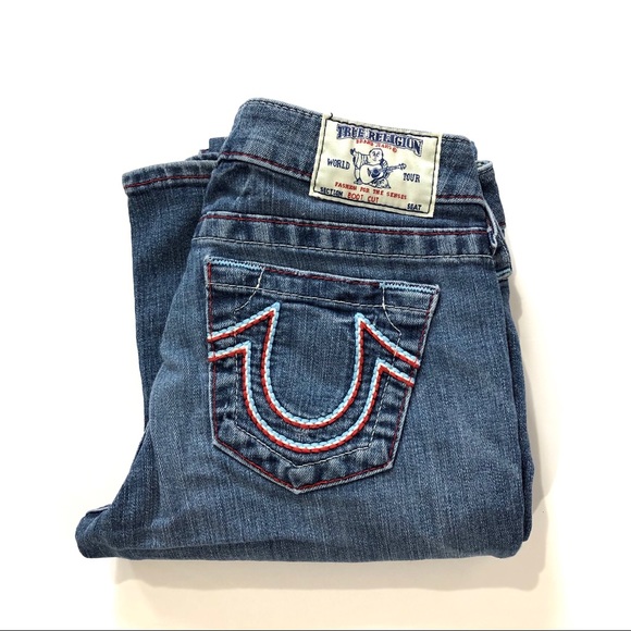 True Religion Stretch Classic Boot Cut Jeans - Picture 1 of 8